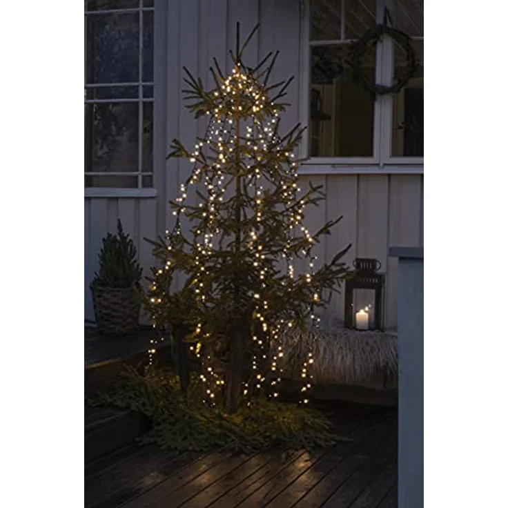 KONSTSMIDE LED-Baummantel, 660-flammig, Micro LED Compactlights Lichterkette mit Ring, 6 Stränge à 110 Dioden – Bild 7