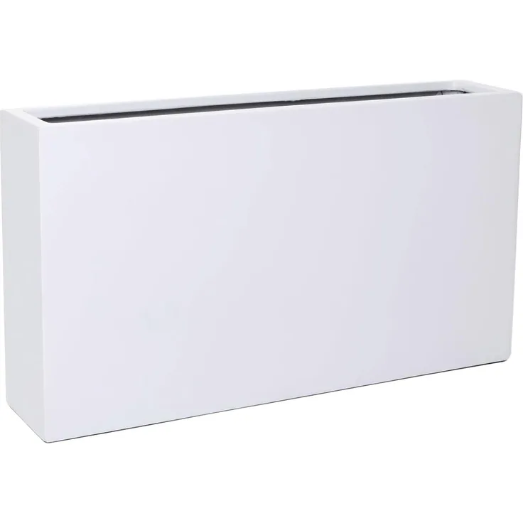 VIVANNO Pflanzkübel Fiberglas ELEMENTO SLIM Kasten - Weiß Matt (1 St), 90x20x50 cm