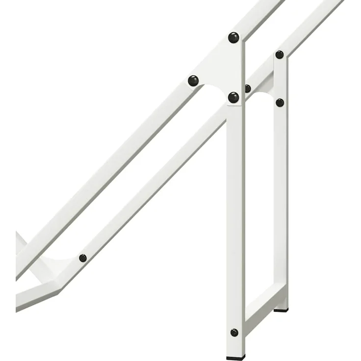 vidaXL Brennholzregal Weiß 100x25x100 cm Kaltgewalzter Stahl 864288 – Bild 7