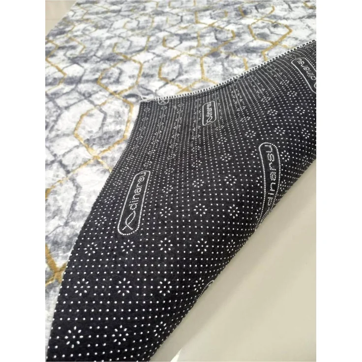 Gel-Läufer mit rutschfester Rückseite 80 x 350 cm Baumwolle Grau 88781652 [en. casa] – Bild 4