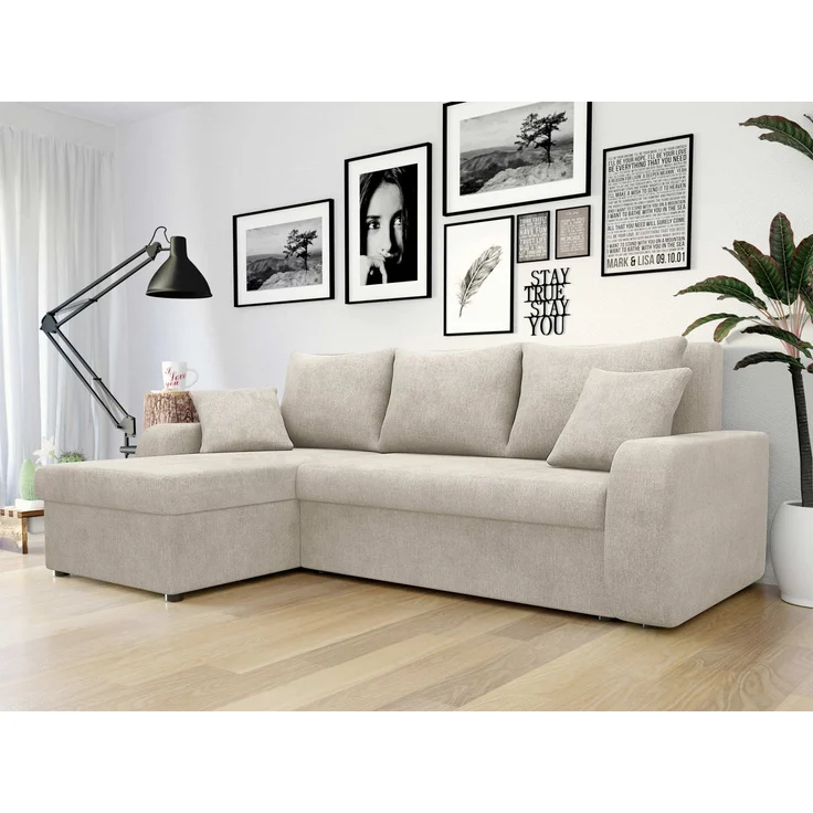 Mirjan24 Ecksofa Kristofer Lux (Farbe: Spirit Sand), 80 x 147 x 238 cm – Bild 3