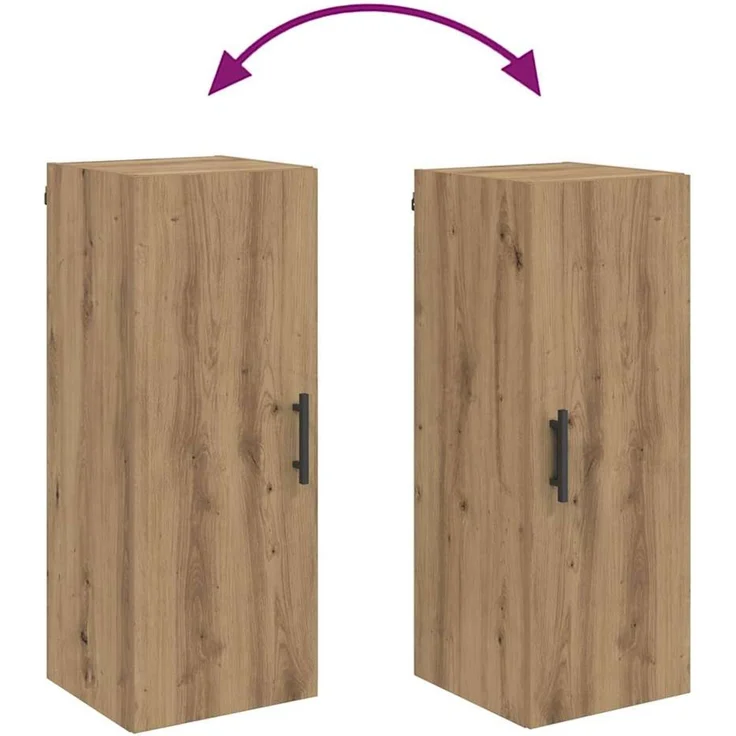 vidaXL Wandschrank Artisan-Eiche 34,5 x 34 x 90 cm Holzwerkstoff 882614 – Bild 10