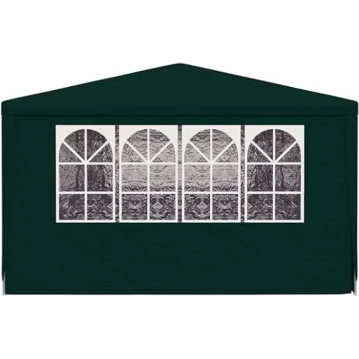 vidaXL Profi Partyzelt mit Seitenwänden UV-beständig Wasserbeständig Pavillon Festzelt Gartenpavillon Gartenzelt Garten Bierzelt 4x9 m Grün 90g/m² – Bild 9