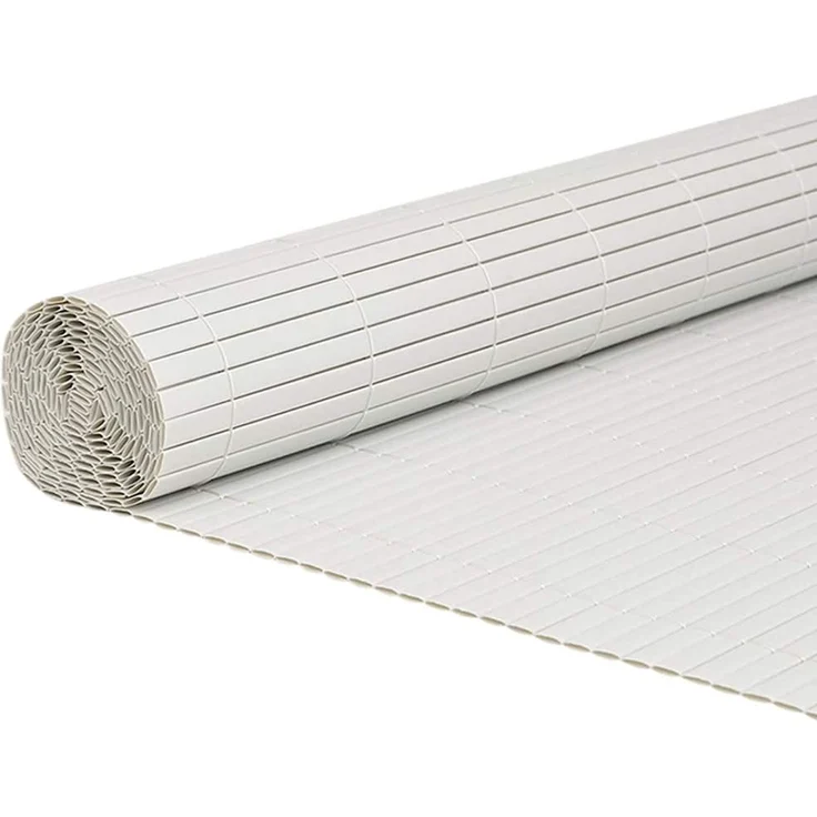 vidaXL Gartenzaun Doppelseitig Weiß 1,8x3 m PVC 42002618 – Bild 2