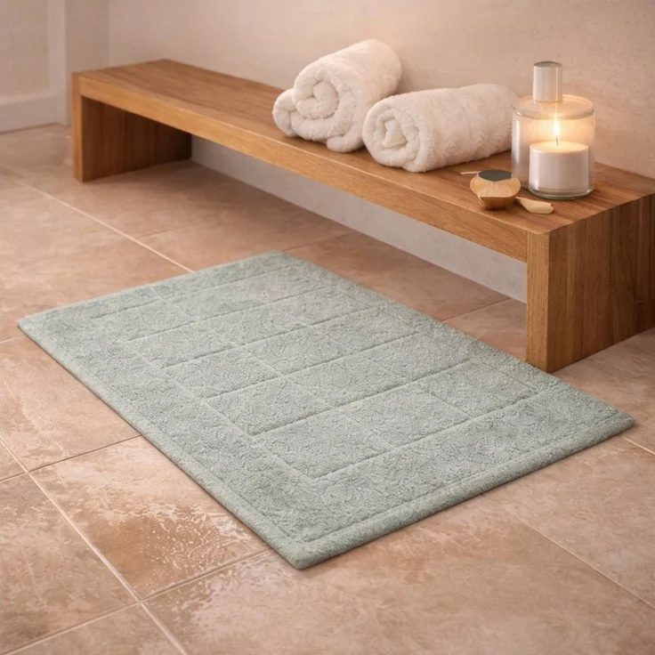 Betz Badematte Badvorleger Berlin Größe 50x70 cm Qualität 650 g/m², beidseitig nutzbar, Baumwolle, maschinenwäsche – Bild 2