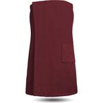 Normani Saunakilt für Damen, extra groß aus 100 % Bio-Baumwolle mit aufgesetzter Tasche, made in Europe