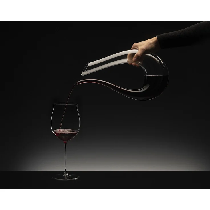 RIEDEL 1756/00 Dekanter AMADEO Fatto a Mano schwarz-weiß-schwarz, handgefertigt, Design-Dekanter – Bild 8