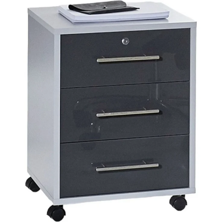 moebel-dich-auf Rollcontainer OFFICE EDITION, Metallgriffe, 1 Schubkasten abschließbar – Bild 1