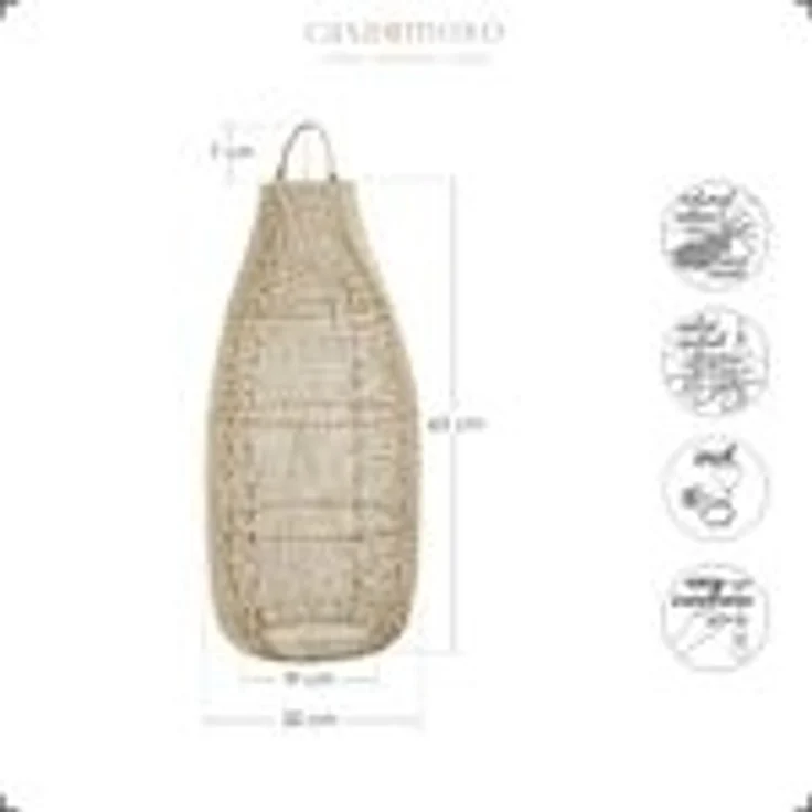 Rattan Pendelleuchte – Bild 3