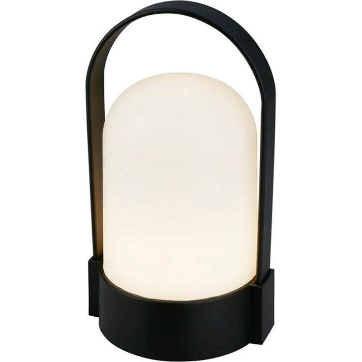BRILONER - LED Tischlampe kabellos IP44 mit Touch, dimmbar in Stufen, USB, Akku tauschbar, Nachttischlampe, Leselampe, LED Lampe, Campinglampe, Tischleuchte, Akku Lampe, Outdoor, 9 x 8 x 15,5 cm, Schwarz – Bild 2