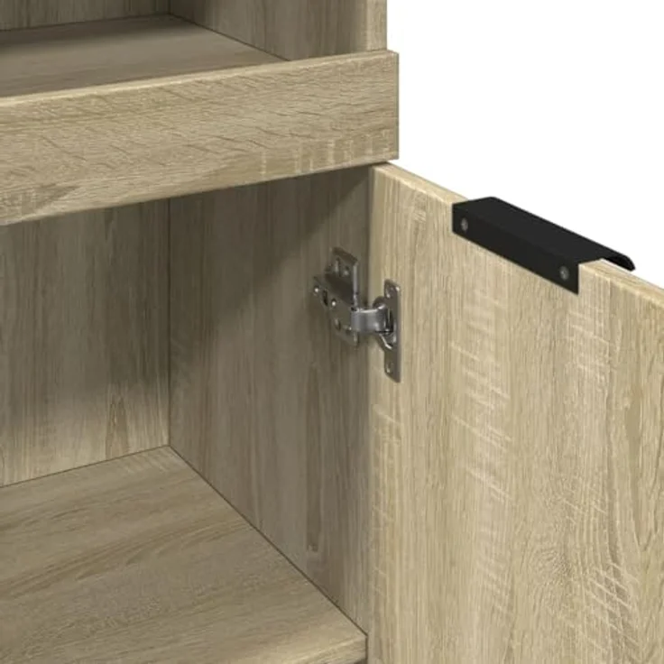 vidaXL Badschrank Sonoma-Eiche 32x34x188,5 cm Holzwerkstoff 849656 – Bild 6