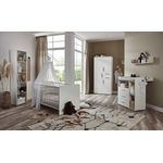 moebel-dich-auf Babyzimmer Aliya in weiß in verschiedenen Varianten Kinderzimmer Babymöbel Komplettset (Aliya 3)