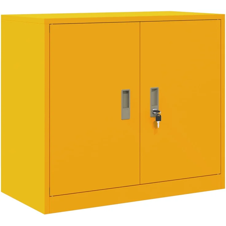 vidaXL Aufbewahrungsschrank 2 stk. Senfgelb 80 x 40 x 210 cm Stahl 3438744 – Bild 5