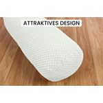 Amilian Nackenrolle 15x40 cm - Kissenrolle mit Bezug - ideal als Dekokissen - Nackenstütze, Kissen mit Bezug, Bettrolle mit abnehmbarem Bezug, Lagerungskissen - Sofakissen - Kissen