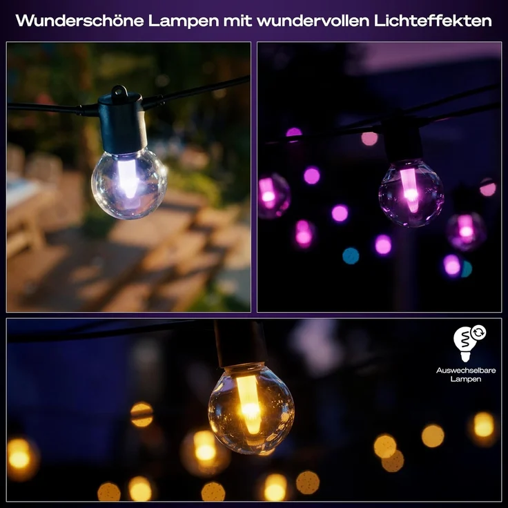 Philips Hue Festavia Globe Outdoor Lichterkette 7 m EU – Bild 8