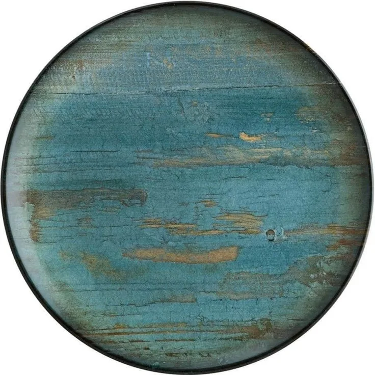 Bonna Frühstücksteller 6x Bonna Madera Mint Gourmet 21cm - MDRMTGRM21DZ - Kuchenteller, (6 St), 21 cm ⌀, Premium Porzellan, handbemalt, Vintage