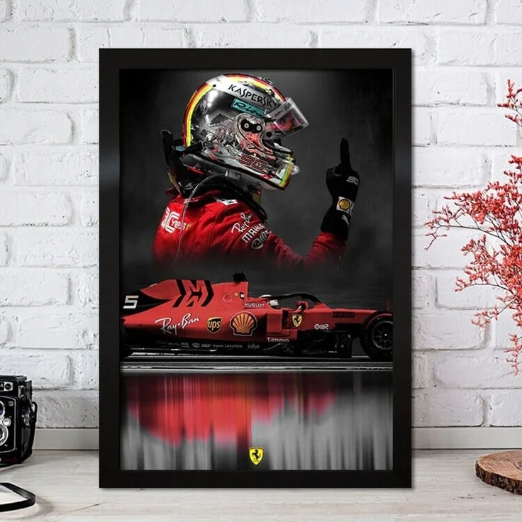 Poster Formel 1 Rennfahrer Legenden Rennwagen · Deko Print ohne Rahmen - H / 21x30 cm – Bild 6