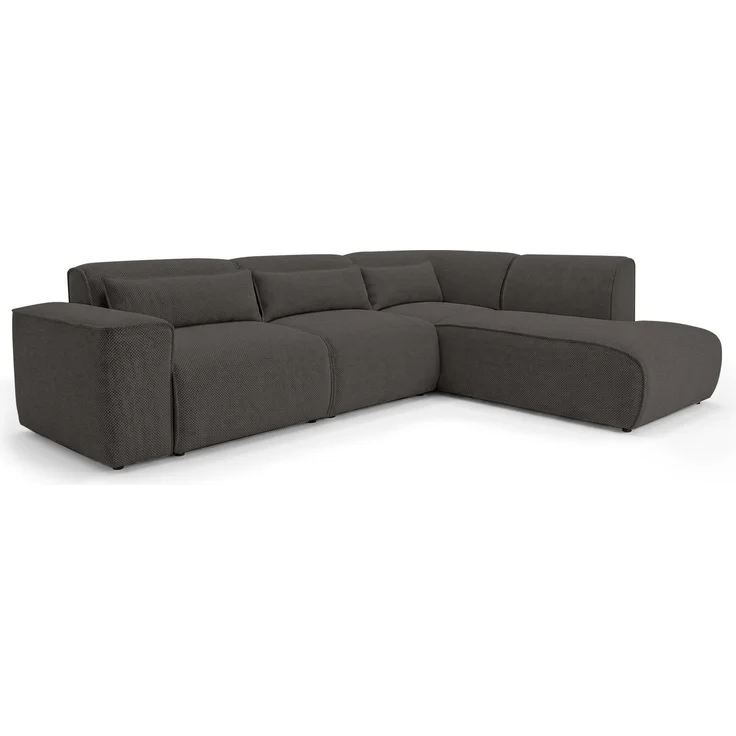 AX LIVING Wohnlandschaft mit Schlaffunktion Ruyam Grau Sofa R – Bild 4