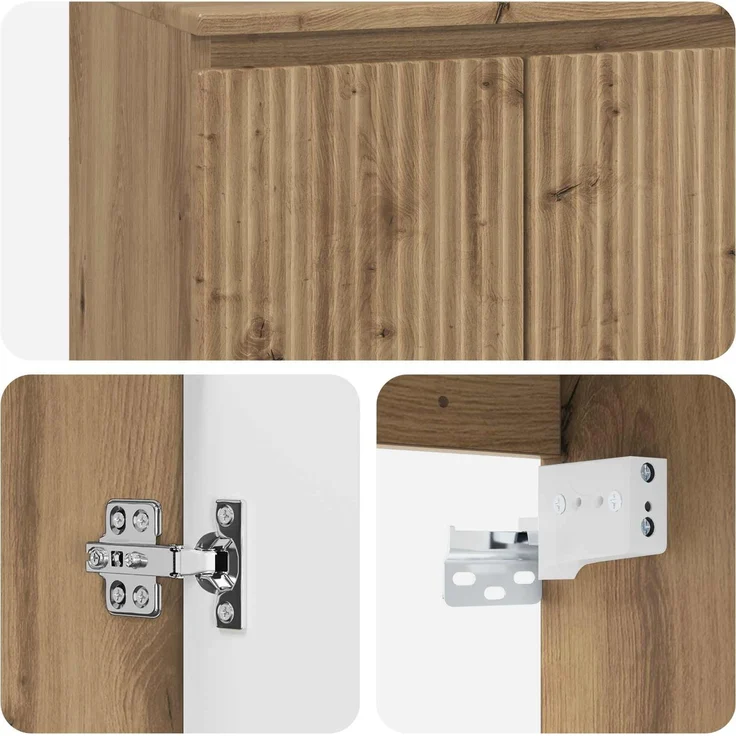vidaXL Badezimmermöbel-Set Artisan-Eiche Holzwerkstoff 3404339 – Bild 10