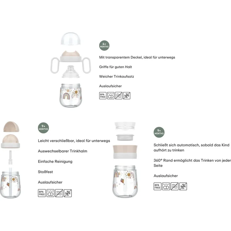 Mepal MIO Trinklernbecher Set 3-teilig Forest Friends (2025) – Bild 2