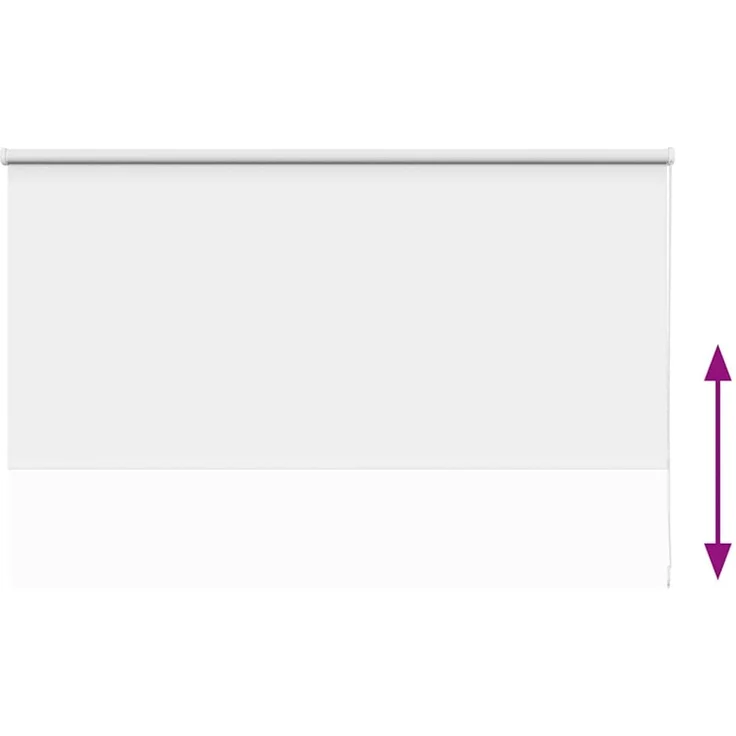 vidaXL Verdunkelungsrollo Weiß 165x130cm Stoffbreite 161,6cm Polyester 4011895 – Bild 8