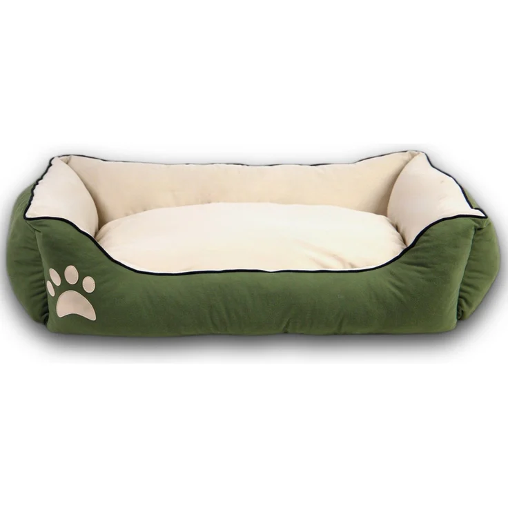 Paws & Whiskers 'Lucy Dog & Cat S - Green' Haustierbett, Grün / Ecru, 40 x 55 x 18 cm – Bild 3