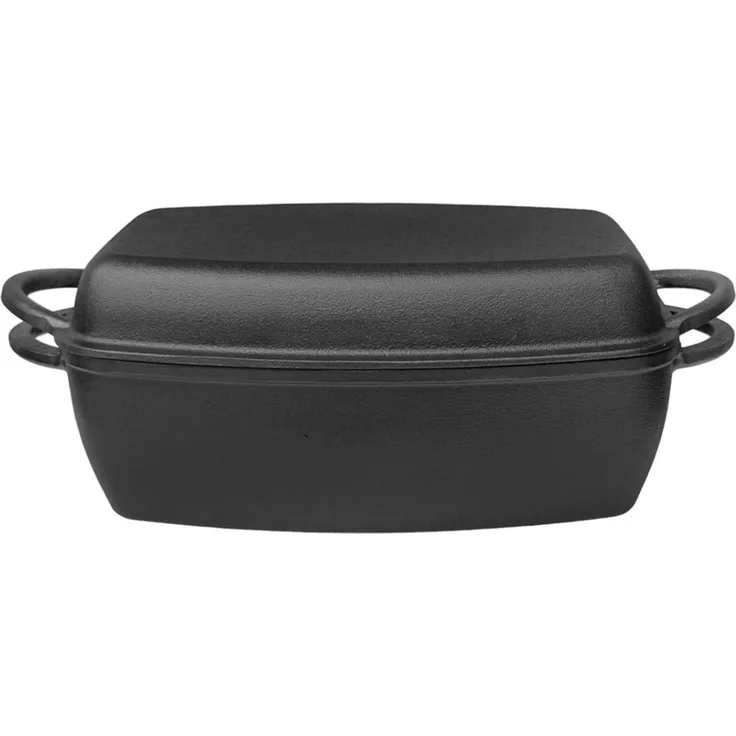 Krisberg Krisberg Bräter aus Gusseisen mit Grillpfanne 3,8 l 31 cm KS2570