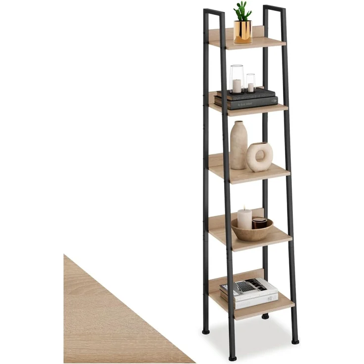 tectake Leiterregal Folkestone, Einzelstück 1-tlg, Industrial Style – Bild 1