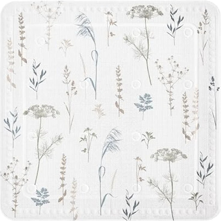 Kleine Wolke Duscheinlage Savannah Multicolor, rutschhemmend mit starken Saugnäpfen, 55 x 55 cm, hygienisch waschbar bei 40 °C – Bild 1
