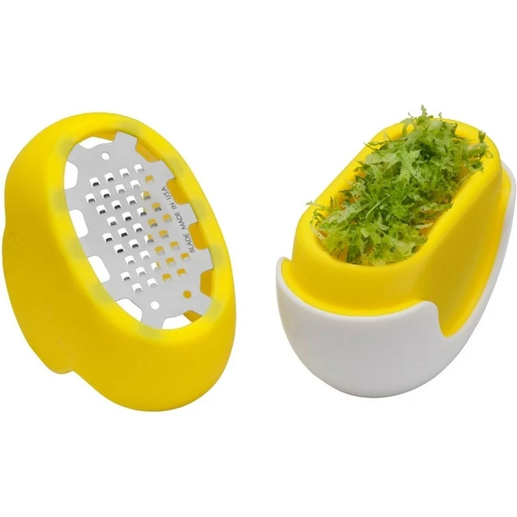Microplane Flexi Citrustool m/opsamling gul – Bild 2