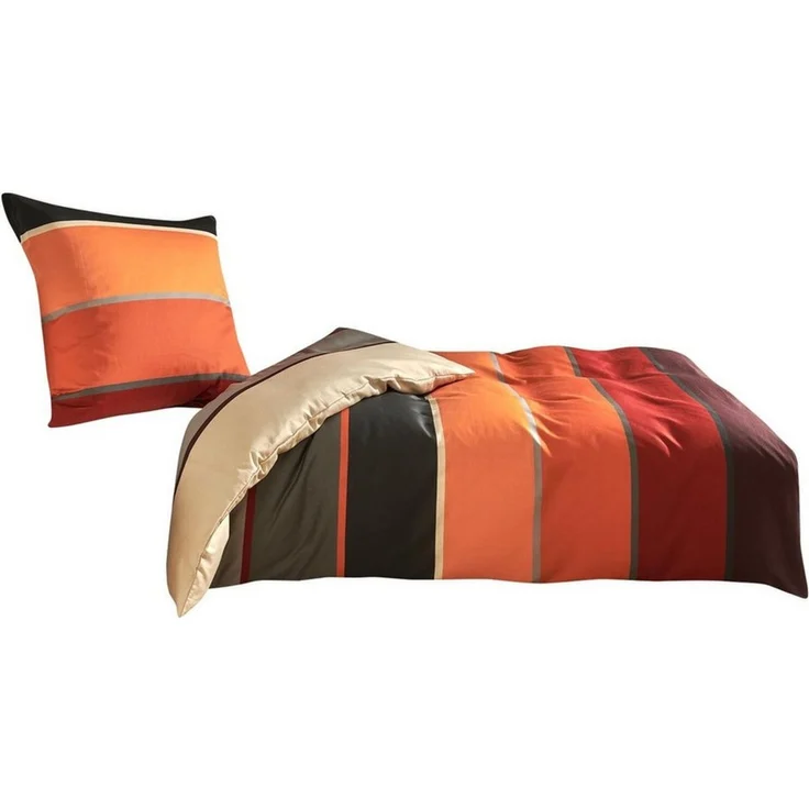 TRAUMSCHLAF Bettwäsche Orlando, Mako Satin, 3 teilig, hochwertige Satin Bettwäsche – Bild 4