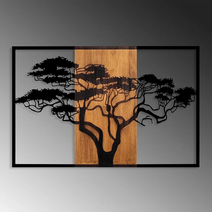 Wallity Wanddekoobjekt 100% WOODEN (Thickness: 3 cm) / METAL, 90 x 58 cm L3153 – Bild 4