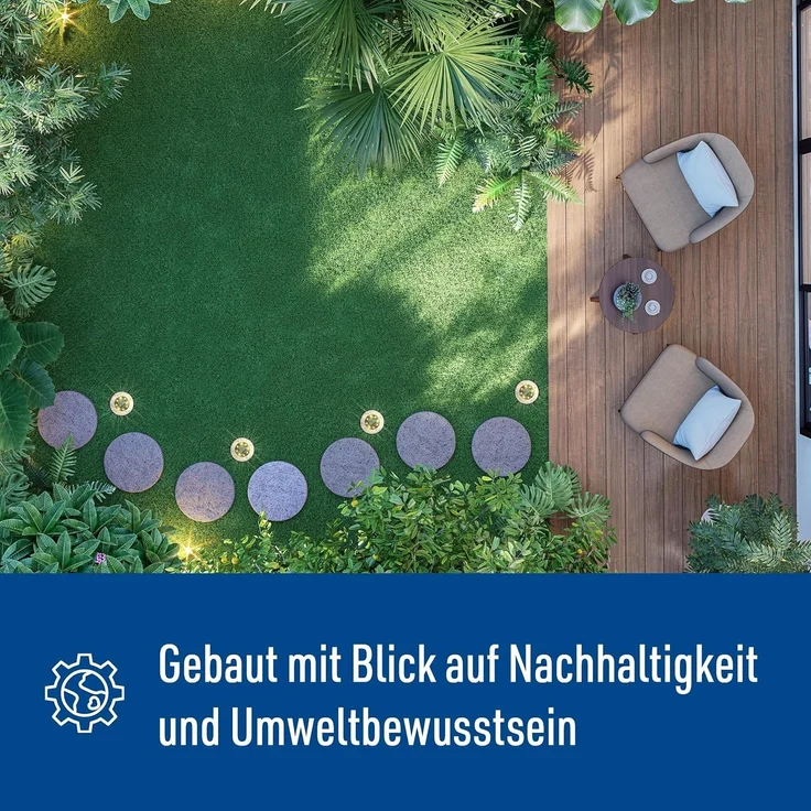 näve LED Solarleuchte Kian - Solar-Erdspieß, LED fest integriert, Warmweiß, LED Solar-Boden-Erdspieß, Set, Solar-Lampe, Bodenleuchte – Bild 5