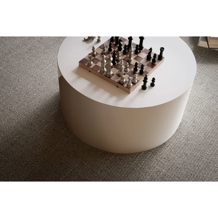 Couchtisch MONOBLOC 60x60x30cm Weiß Hochglanz Rund Modern – Bild 5