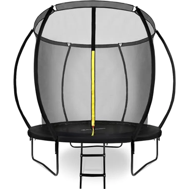 HyperMotion Kindertrampolin 244 cm mit Sicherheitsnetz und Leiter – wetterfest und robust für Kinder ab 3 Jahren – Bild 1
