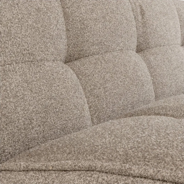 3-Sitzer Sofa Cluster - Bouclé-Stoff Khaki Braun – Bild 3