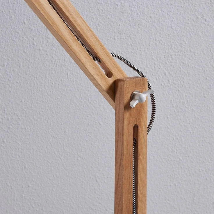 Lindby Stehlampe Shivanja, Holz IP20, 1 x 60 W – Bild 5