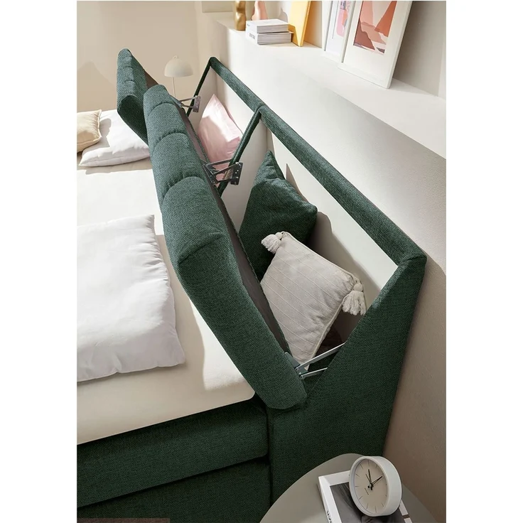 Familienbett Beverly / Bearford 6A BSB, Stoff, Grün, 250 x 106 x 240 cm – Bild 7