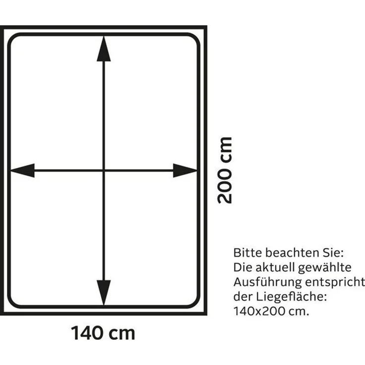 Home affaire Massivholzbett Konrad, hohe Belastbarkeit! FSC® zertifiziertes Massivholz (Breite/Belastbarkeit 180cm/220 KG, 140cm/180 KG), aus massivem Kiefernholz, FSC®-zertifiziert, INKLUSIVE Rollrost – Bild 4
