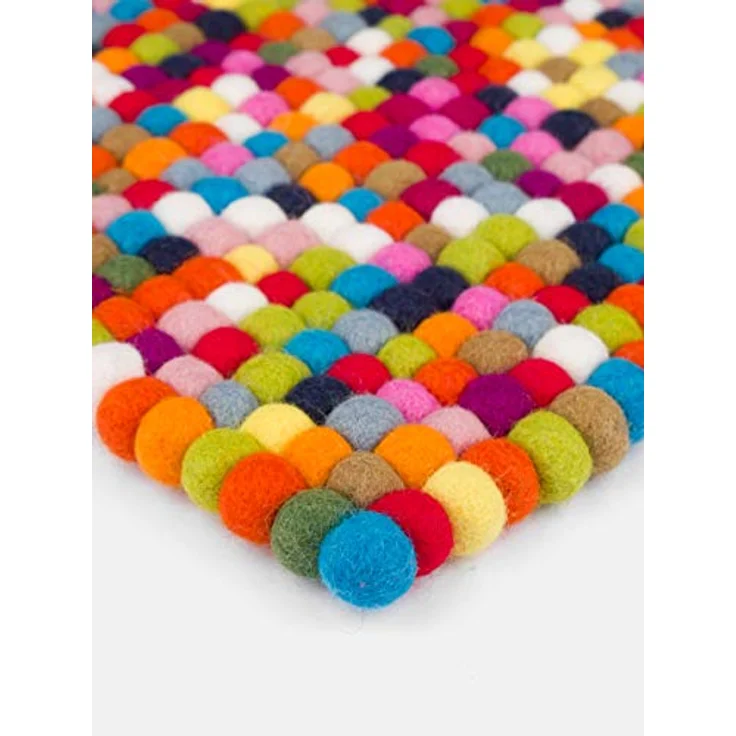 myfelt Stuhlkissen Filzkugel Sitzauflage eckig - 36 x 36 cm, beidseitig verwendbar, 100% Schurwolle – Bild 7