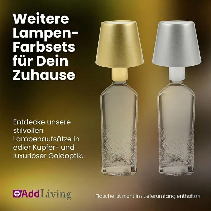 AddLiving LED Flaschenleuchte Bronze – Bild 9