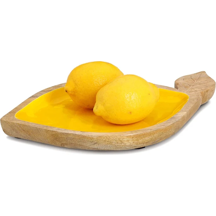 ZELLER 25706 Servierschale LEMON aus Mangoholz, ca. 37 x 23 x 2 cm – Bild 3