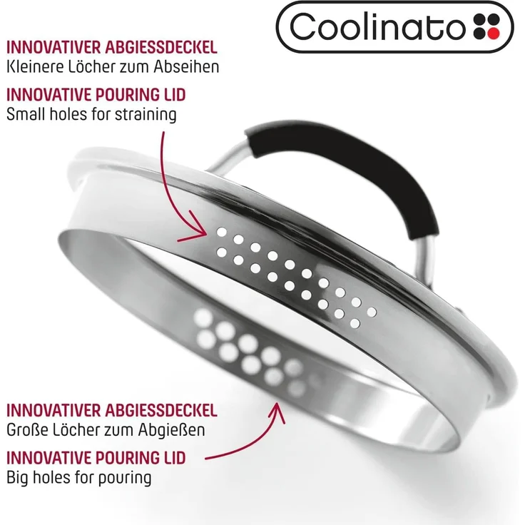 Coolinato Milchtopf Coolinato Universaltopf 16cm 2,4l aus Edelstahl - unbeschichtet – Bild 5