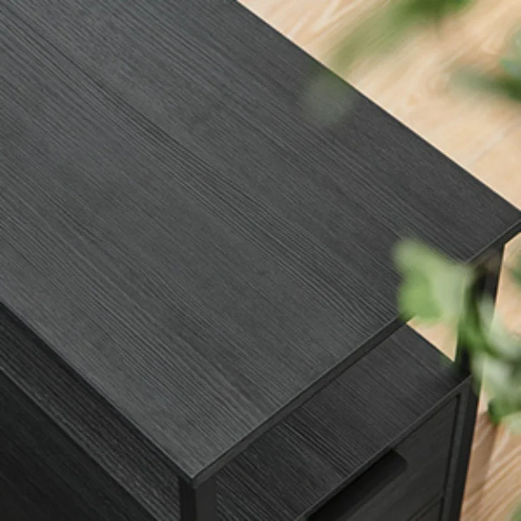 VASAGLE Beistelltisch, 2er Set, Nachttisch mit Steckdosenleiste, 2 Schubladen, Sofatisch, Nachtschrank für Wohnzimmer, Schlafzimmer, anthrazitgrau-klassikschwarz LCT648B22 – Bild 6