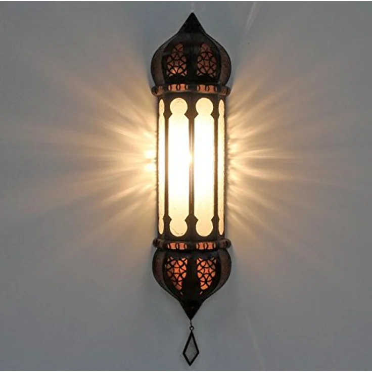 Marokkanische Wandlampe Ruya Weiß – Bild 1