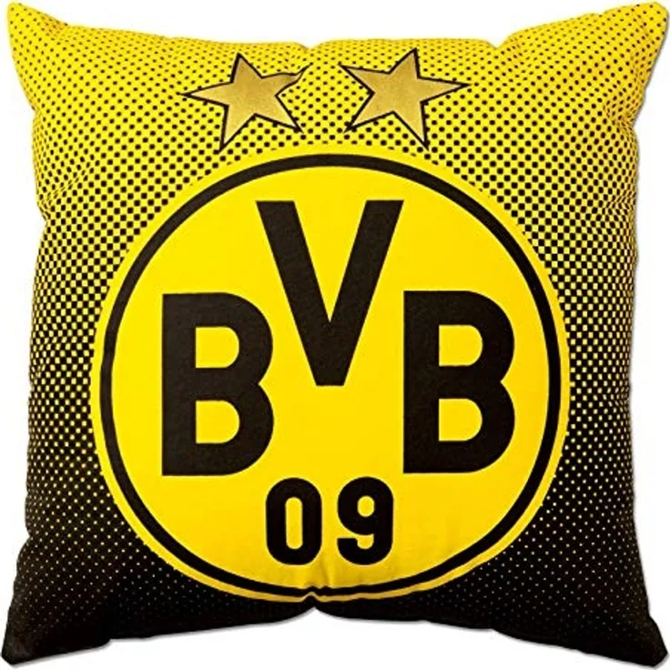 BVB Kopfkissen BVB-Kissen mit Emblem (40x40cm), Füllung: Oberstoff 100% Baumwolle, Füllung 100 % Polyester, Bezug: 100% Baumwolle, Rückenschläfer