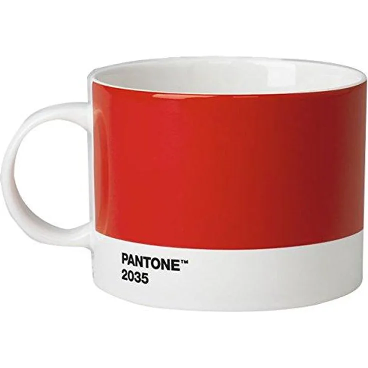 Pantone Teebecher, Porzellan, Red 2035, 10. 4x10. 4x8 cm