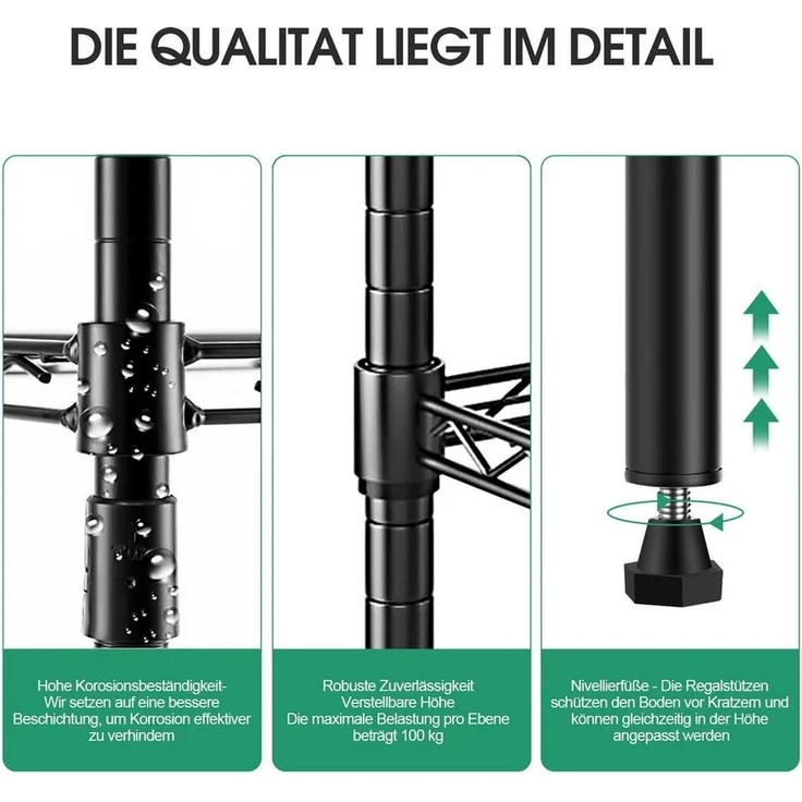 Zedelmaier Mehrzweckregal Lagerregal, Regal, Gitterregal Metall – Bild 3