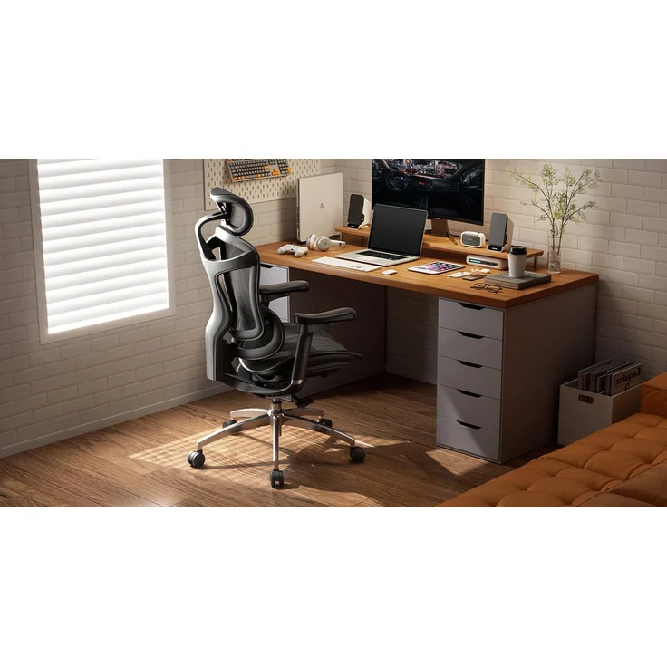 Sihoo 'Doro C300L' ergonomischer Schreibtischstuhl, 126 x 78,5 cm, in Schwarz – Bild 8