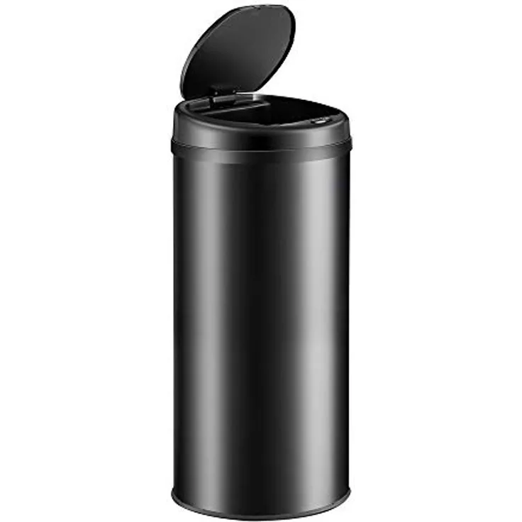 MONZANA® LED Sensormülleimer Schwarz 30 L